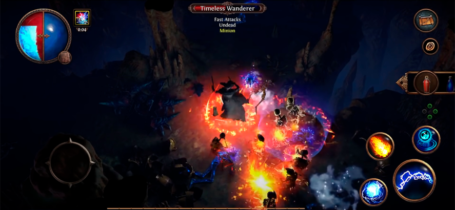 Path of Exile in-game screenshot showing a fighting