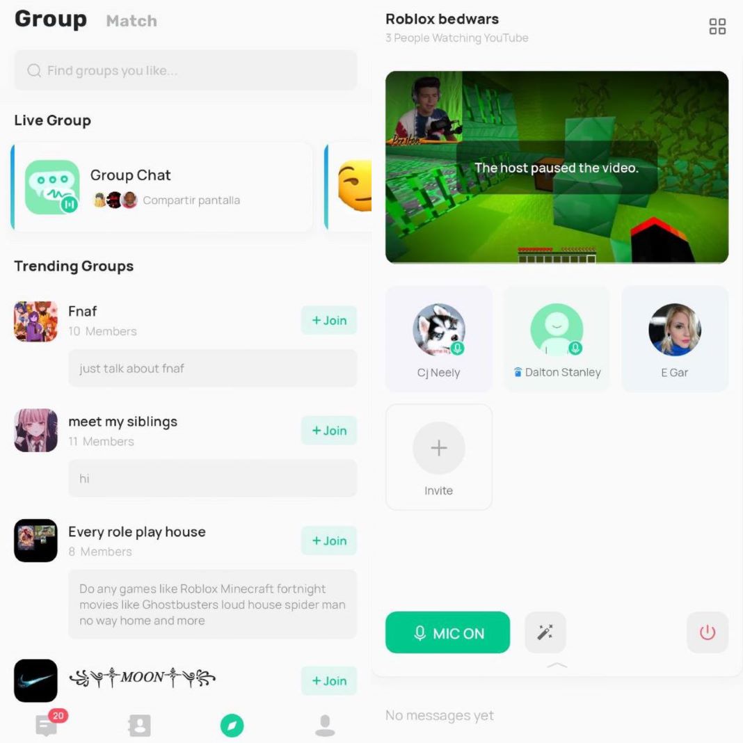 Tiya group Tiya review: an app that lets you use your voice to meet people