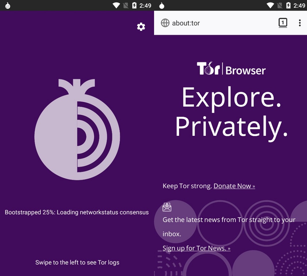 tor onion para android