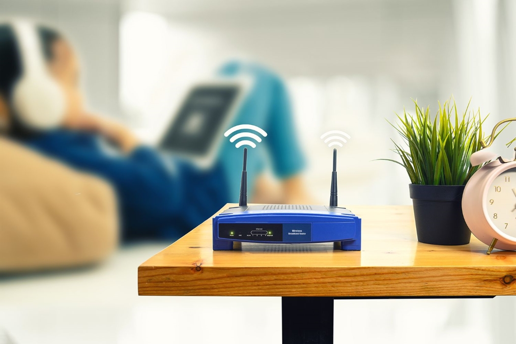Router with wifi signal
