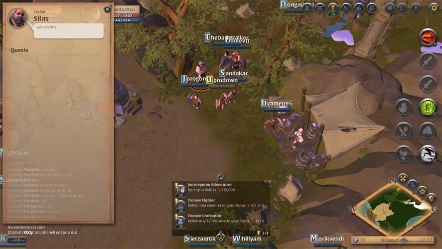Albion Online screenshot mejores MMORPG Android