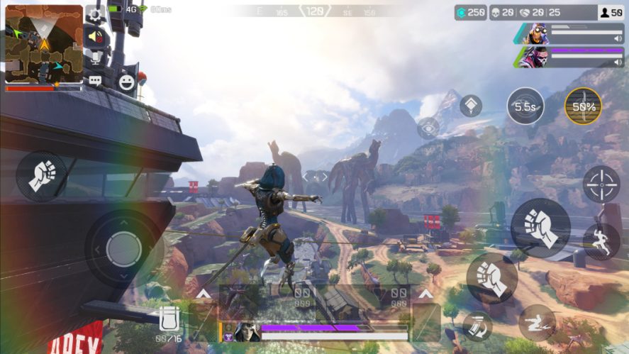 Apex Legends Mobile: female character jumping