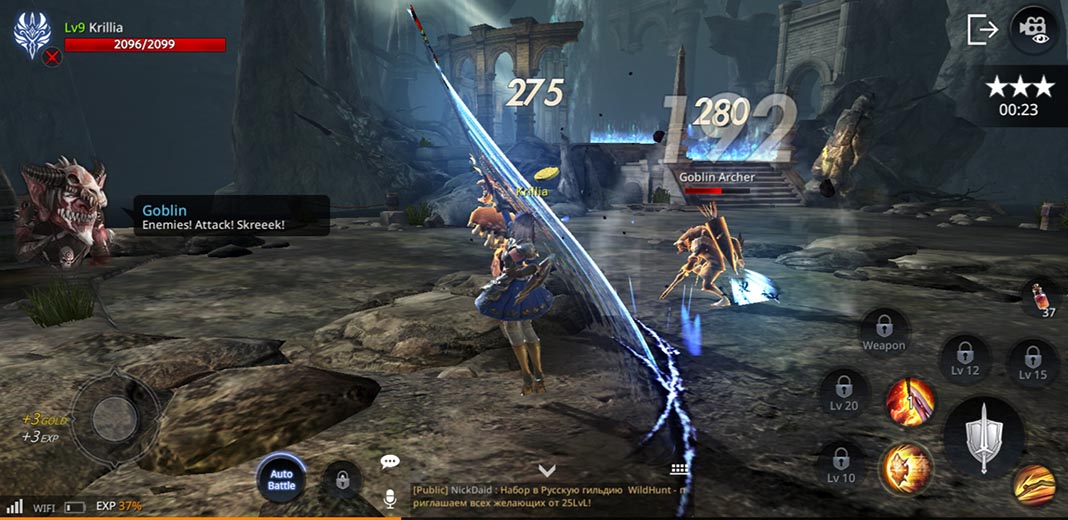 AxE: Allianve vs Empire screenshot mejores MMORPG Android