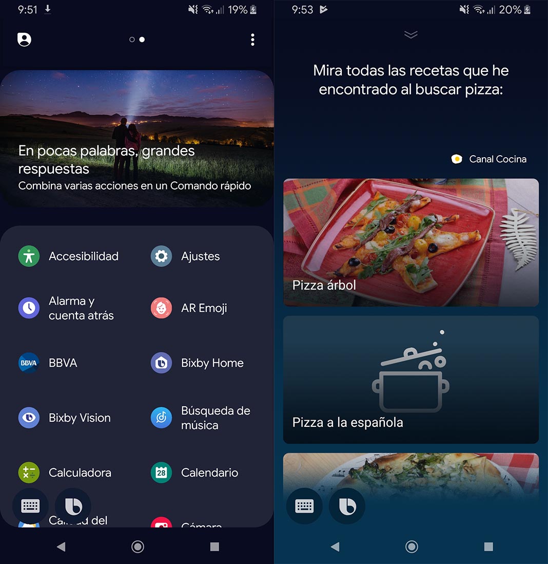bixby screenshot 2 Bixby, el asistente virtual de Samsung, ya habla español [Actualizado]