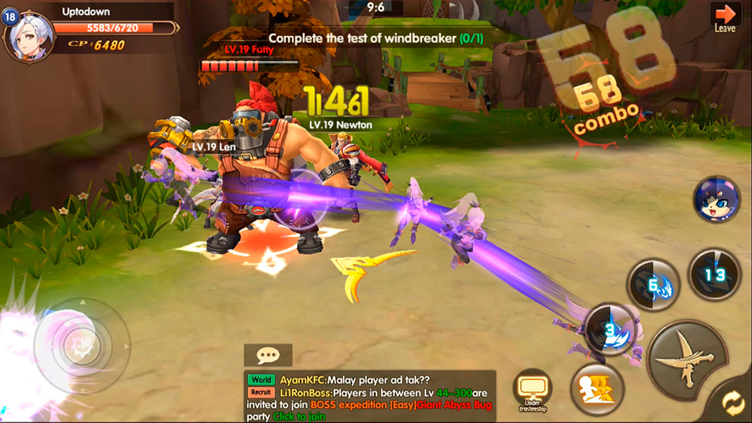 Blade & Wings screenshot mejores MMORPG Android