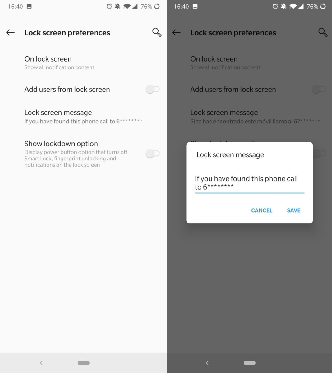 block screen How to set a lock screen message on your Android device