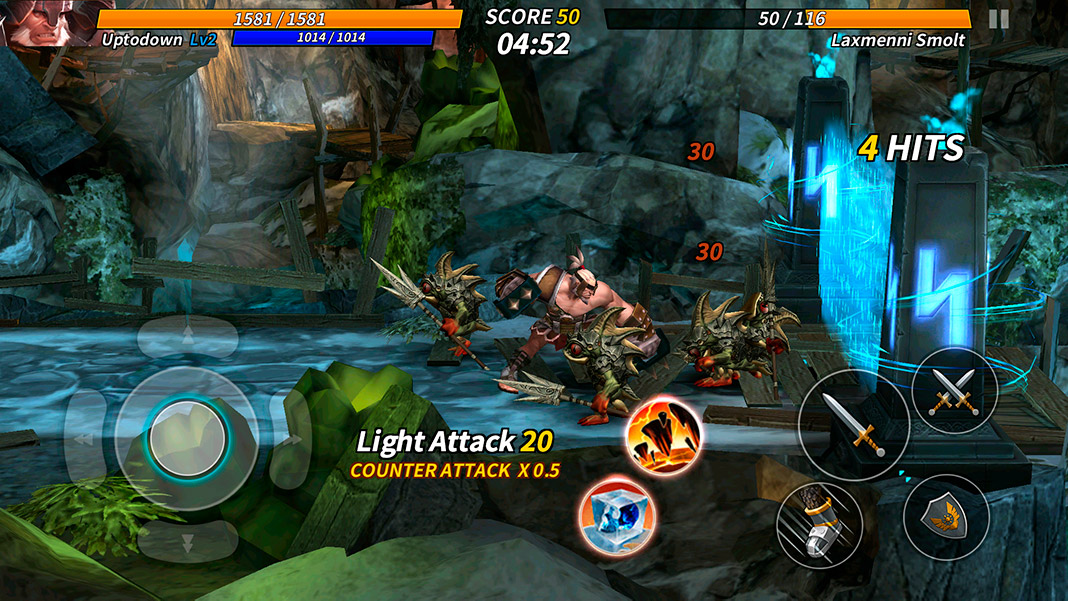 ChronoBlade character beating several monsters