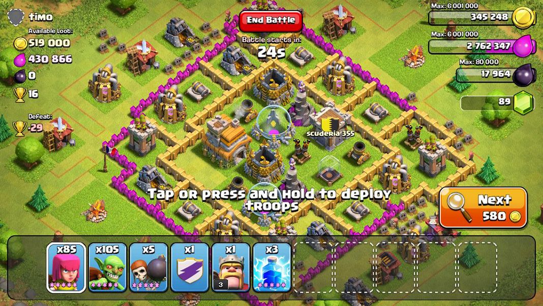 clash of clans aniversario screenshot Uptodown reveals the most popular mobile games of the last 10 years
