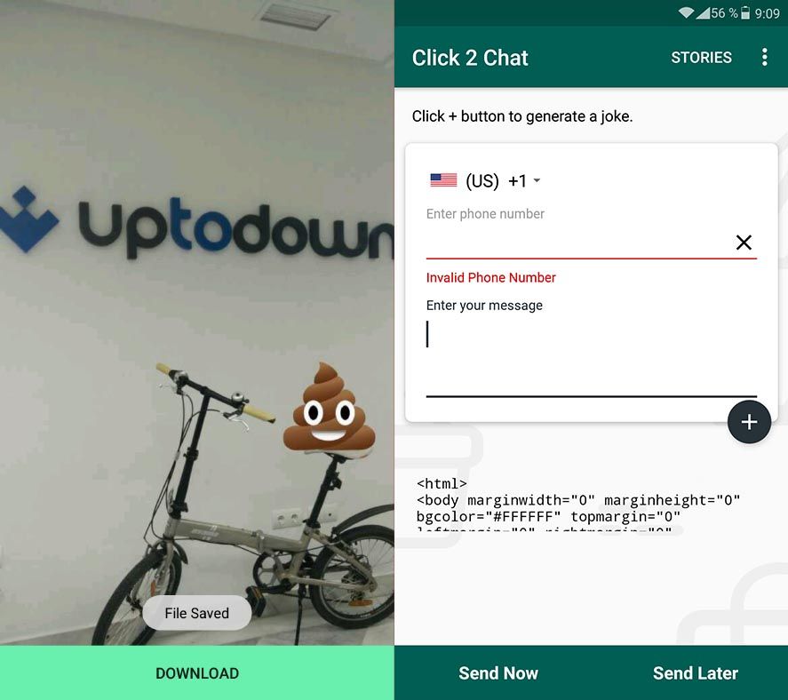 click2chat screenshot 2 Five apps to add extra features to WhatsApp