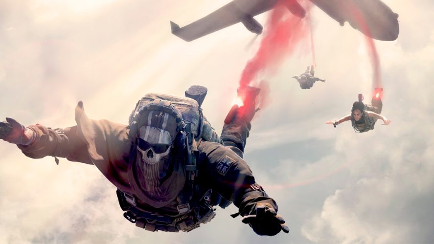 Call of Duty: Warzone Mobile parachutist.