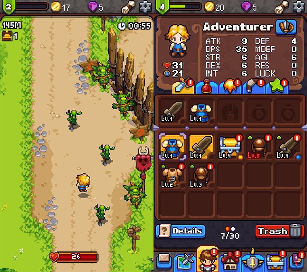 Dash Quest Heroes screenshots