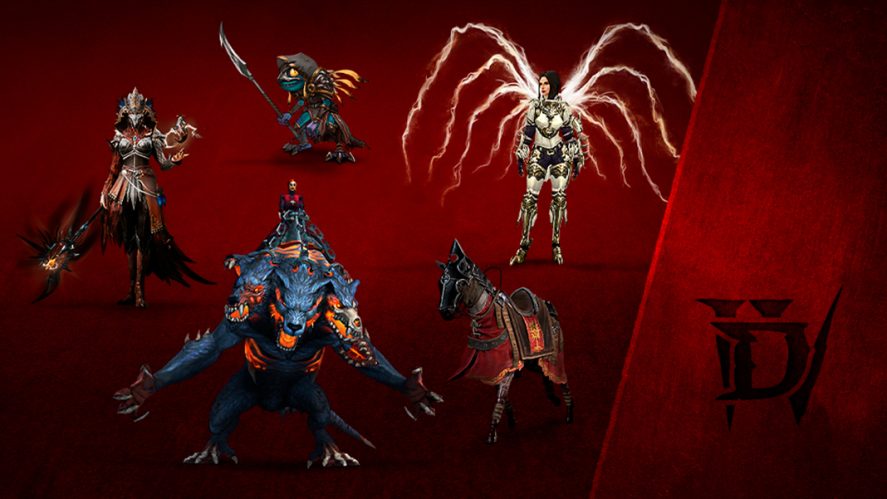 Promo image of four characters from Diablo Immortal