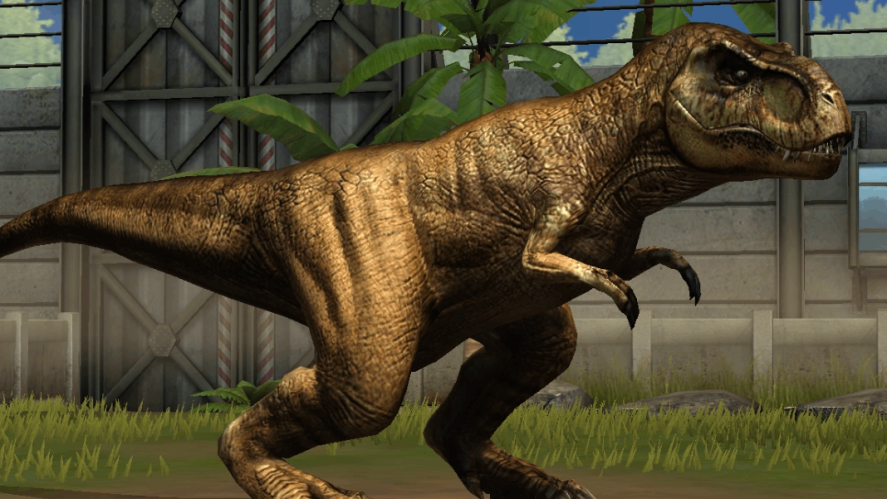 A picture of a T-Rex from Jurassic Park: The Game.