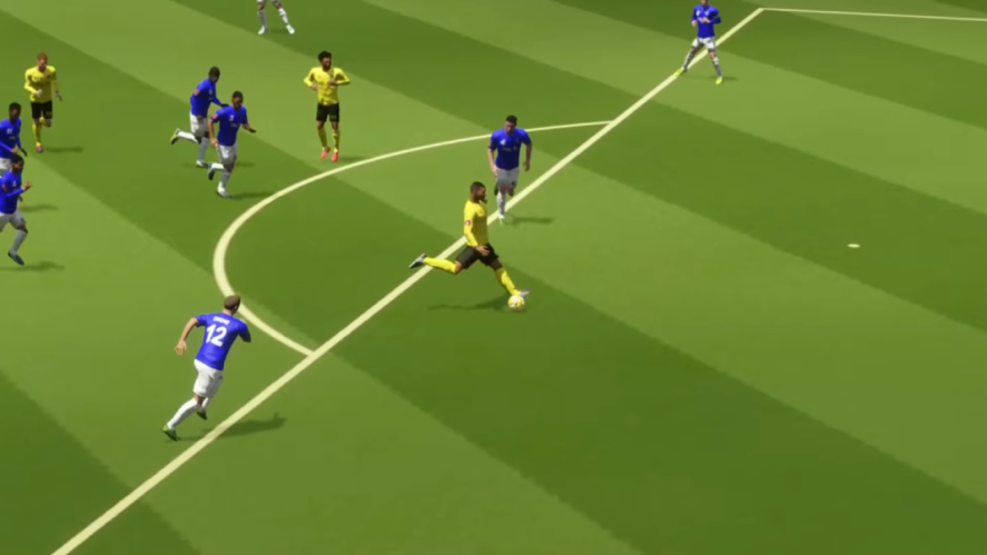 Screenshot from Dream League Soccer.
