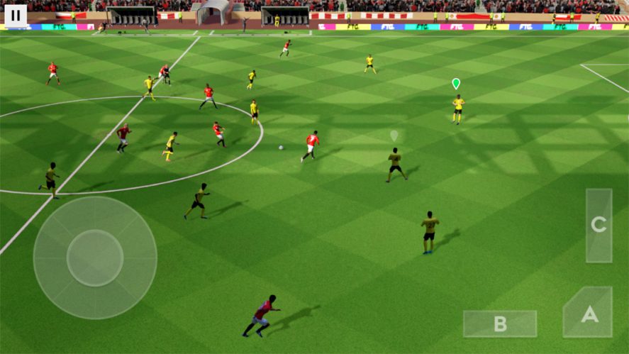 Screenshot from Dream League Soccer.