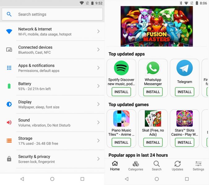 e android screenshot 3 How to install /e/ on Android and not rely on Google services