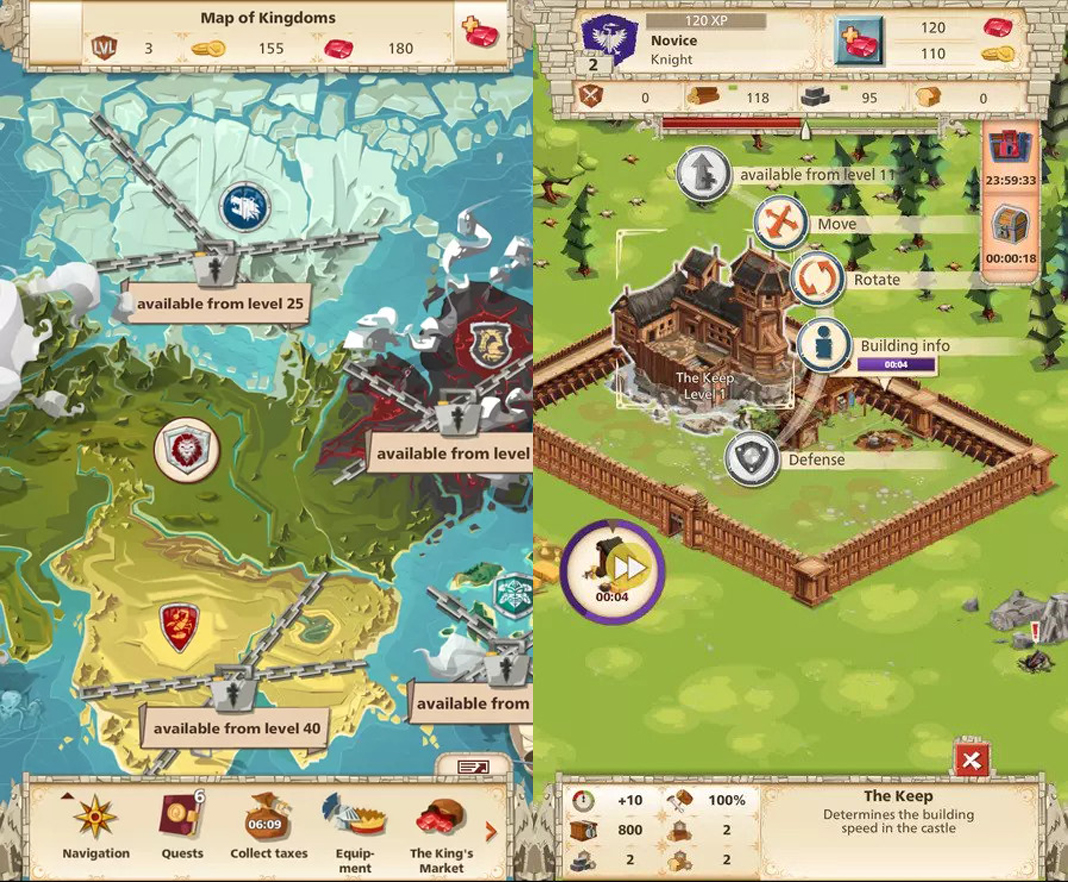Screenshots of strategy games