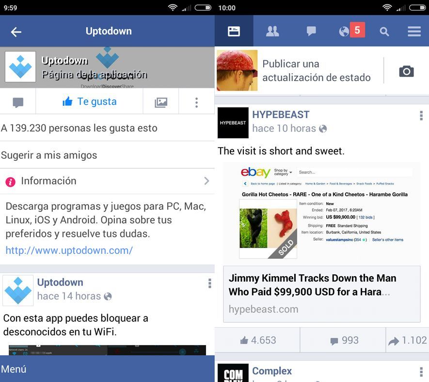 facebook lite screenshot 1 Las mejores apps Lite para ahorrar espacio en tu dispositivo Android