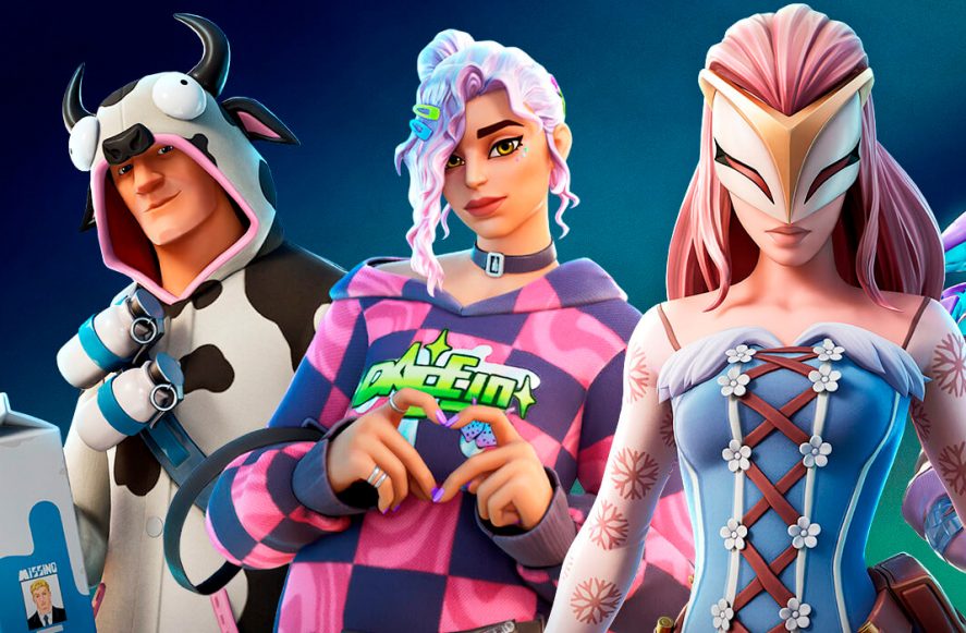 Image of three Fornite characters