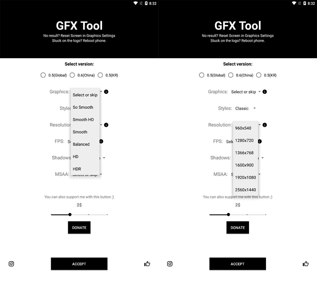 gfx tool screenshot Cómo mejorar los gráficos de PUBG Mobile con la app GFX Tool