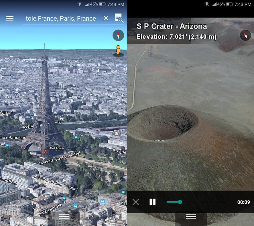 google earth screenshot 2 Impresionante actualización de Google Earth tras dos años en silencio