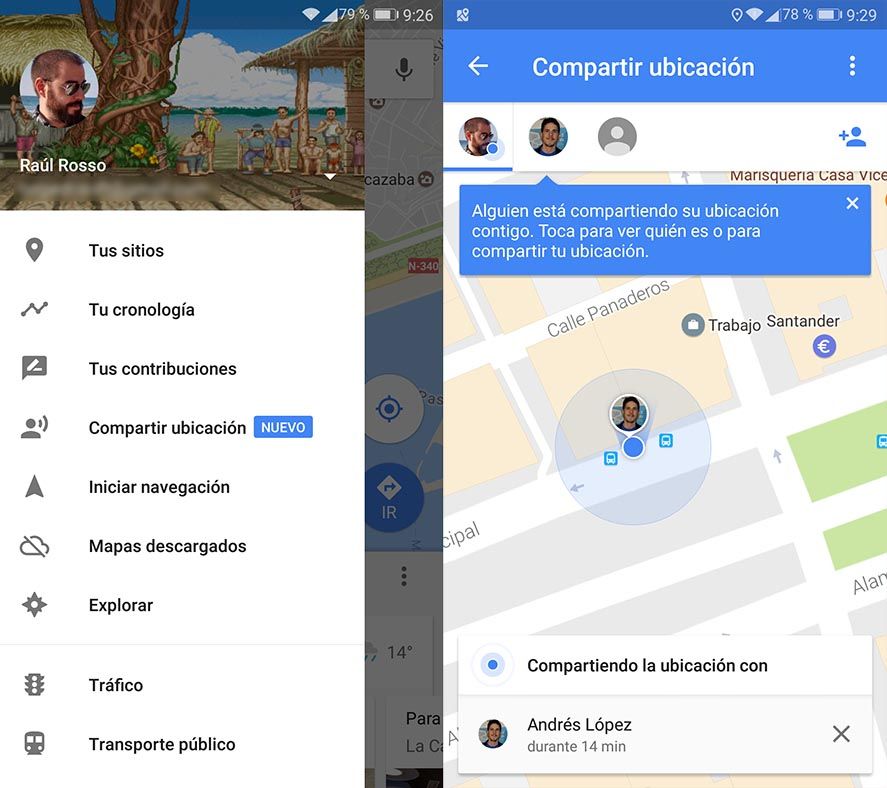 google maps ubicacion screenshots How to share your location in real time with Google Maps