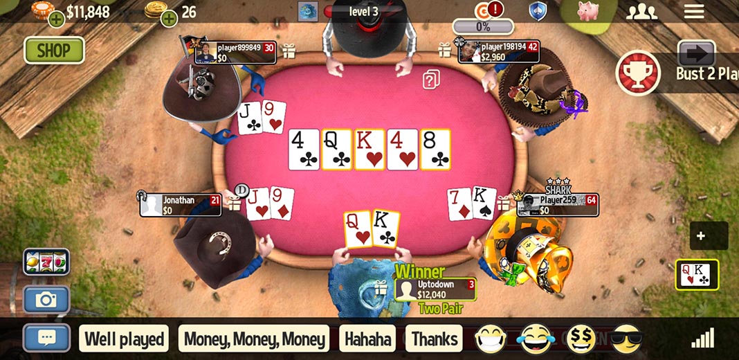 governor of poker 1 Governor of Poker 3 for Android, a Texas hold 'em for everyone