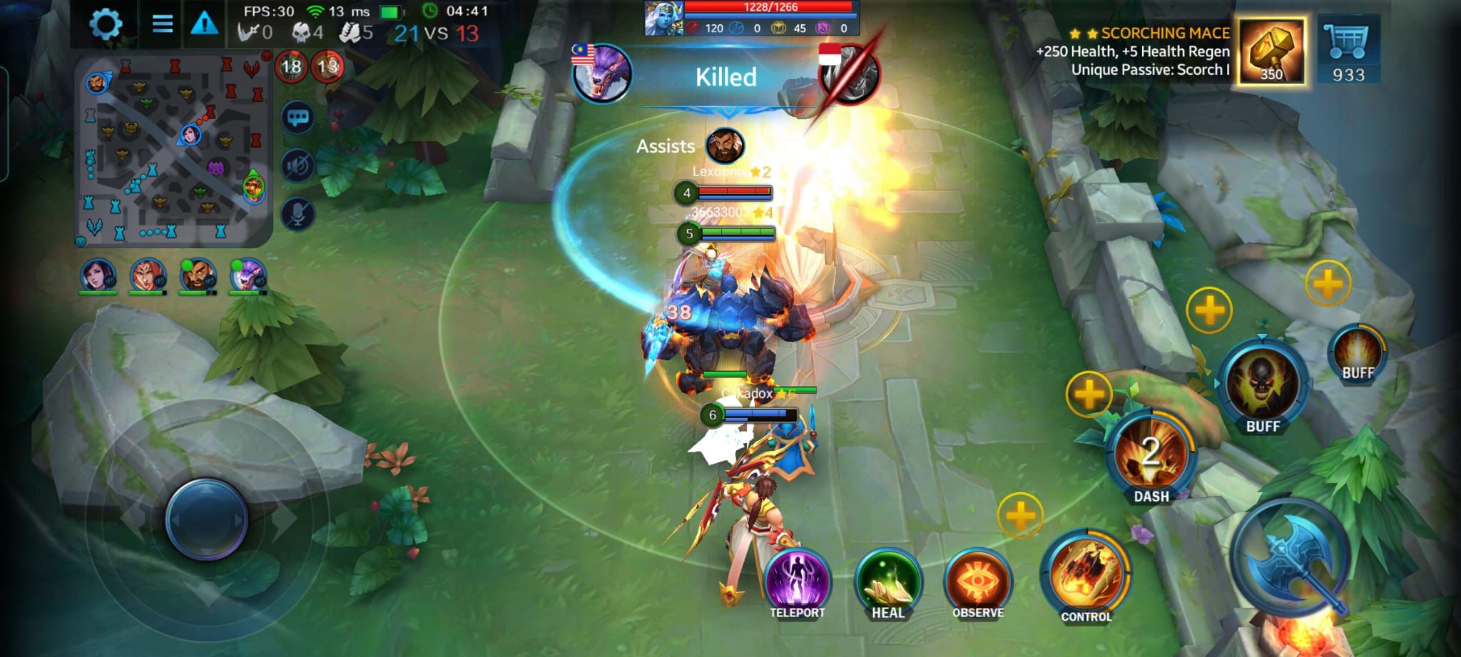 Heroes Evolved: team killing an opponent