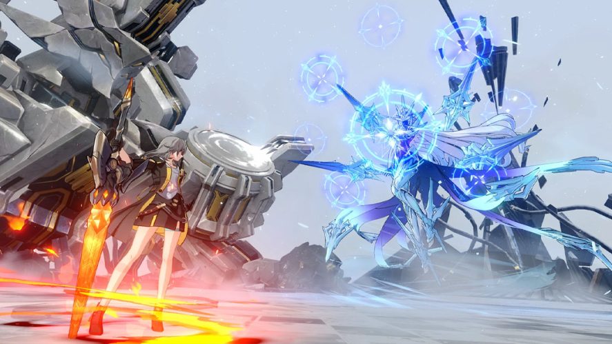 Honkai: Star Rail in-game screenshot showing a fight between two characters.