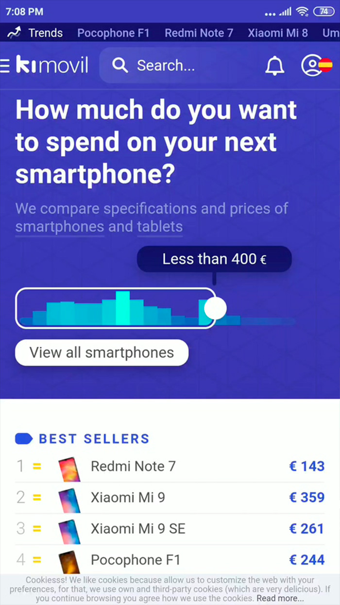 kimovil android app