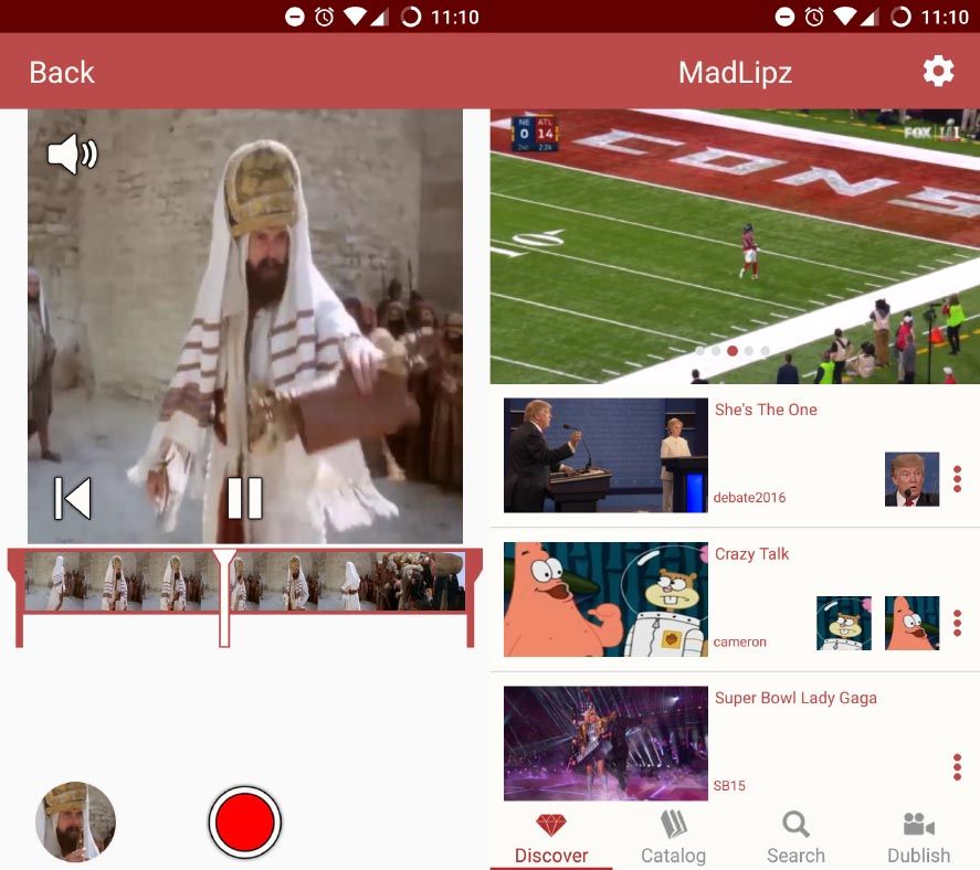 madlipz screenshot 1 MadLipz, la app de Android para realizar divertidos doblajes