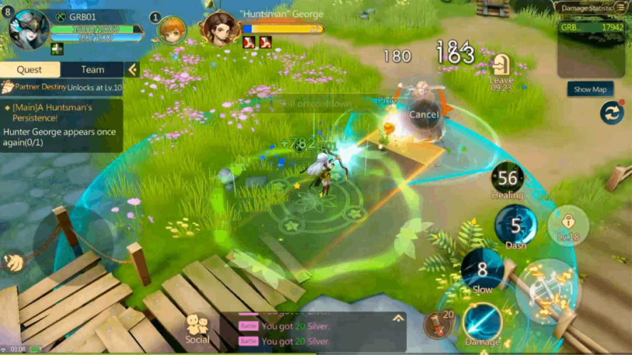 Tales Noir screenshot showing a fantasy setting with two characters fighting