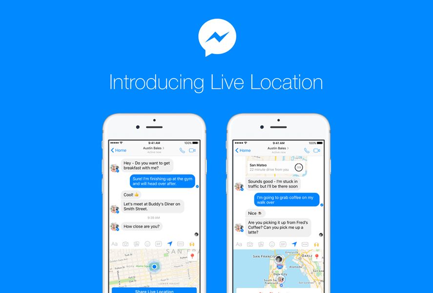 Facebook Messenger Live Location