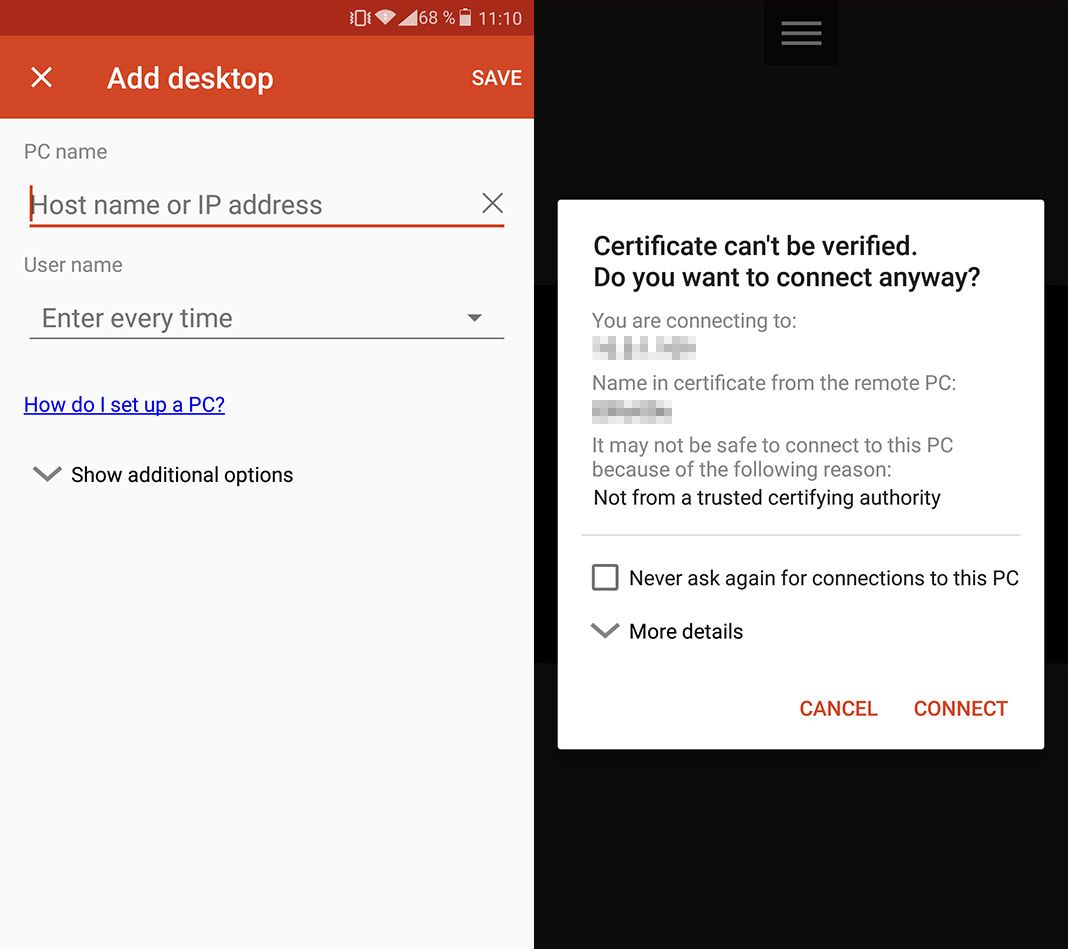 microsoft remote desktop 3 How to virtualize an Android device from a smartphone