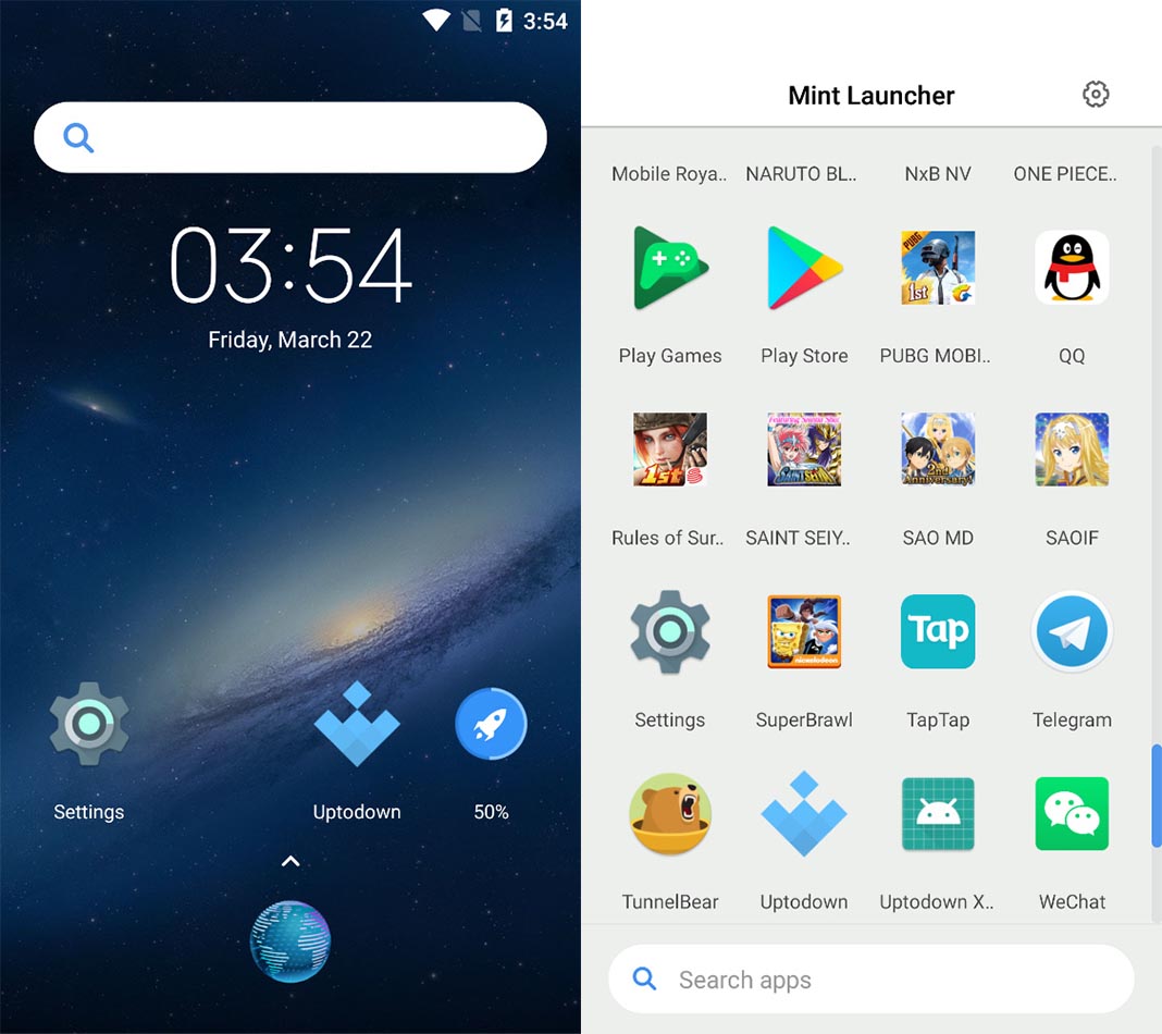 mint launcher screenshot Las diez mejores apps para Android del mes [marzo 2019]