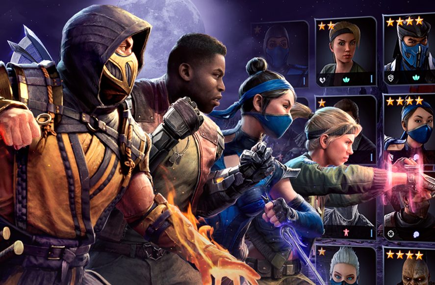 Mortal Kombat: Onslaught: promo image of MK's characters
