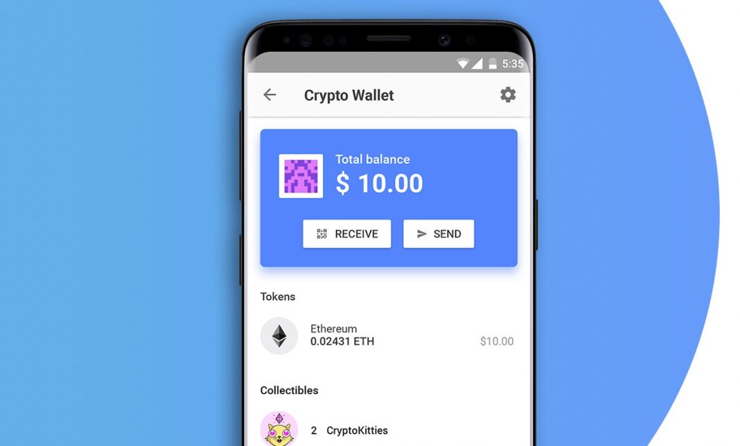 Crypto Wallet on a smartphone