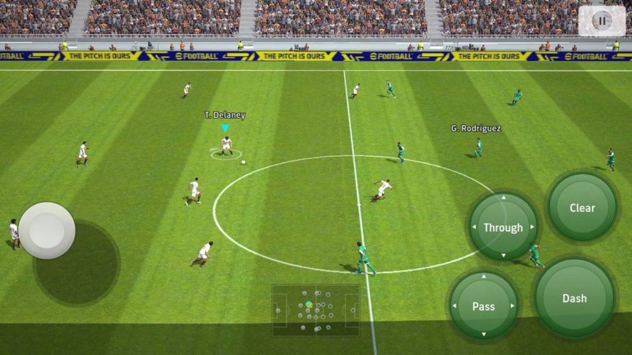 Captura de pantalla de eFootball PES 2022.