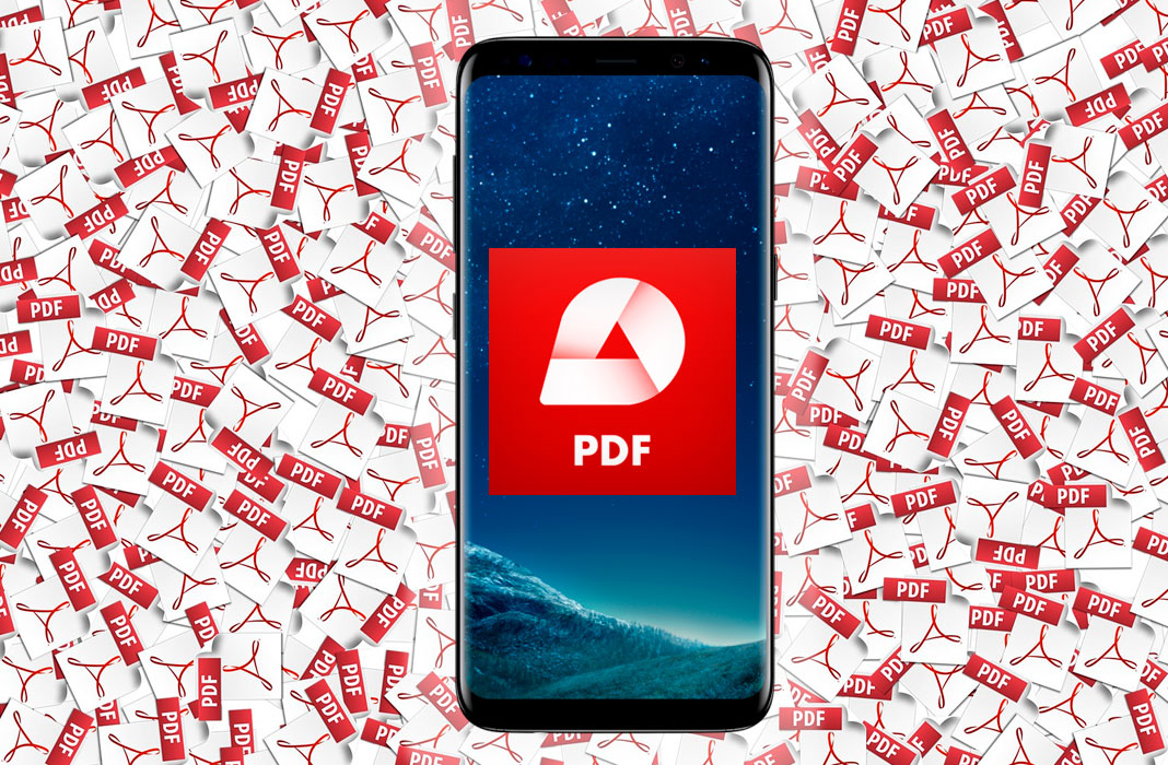 Cell phone with Quick PDF Scanner Free icon on screen