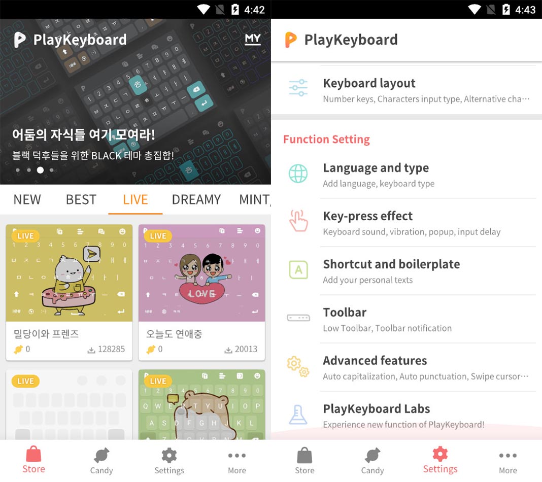 playkeyboard app screenshot Las diez mejores apps para Android del mes [marzo 2019]
