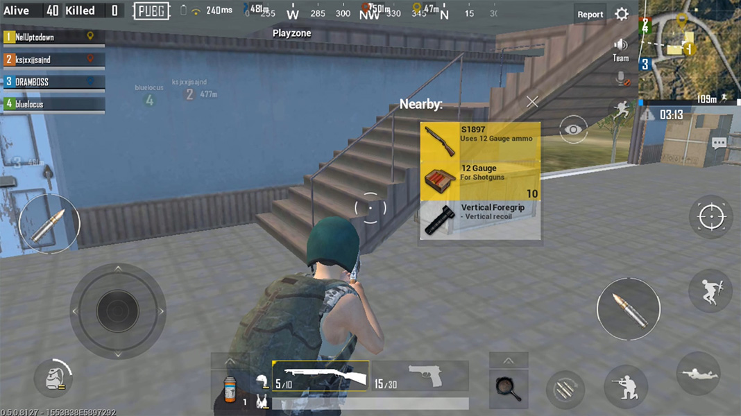 Game being played in PUBG Mobile Lite