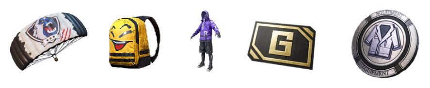 PUBG Mobile Free Boxes: Parachutes, Backpacks, Outfits and Badges