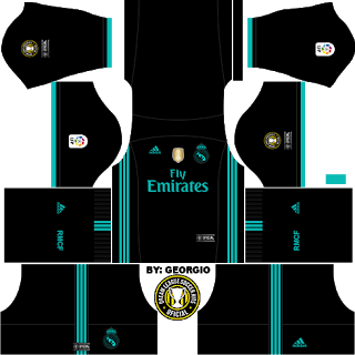 real madrid2 1718 dls17 Cómo añadir escudos y equipaciones oficiales a Dream League Soccer
