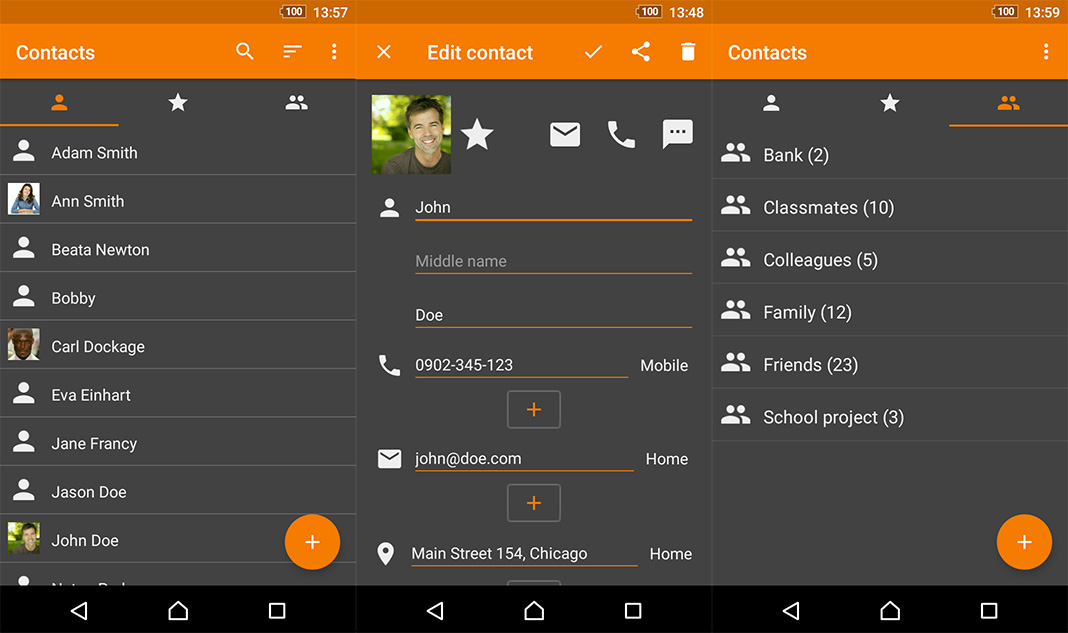 simple contacts Simplifica tu móvil Android con estas apps 'open source'