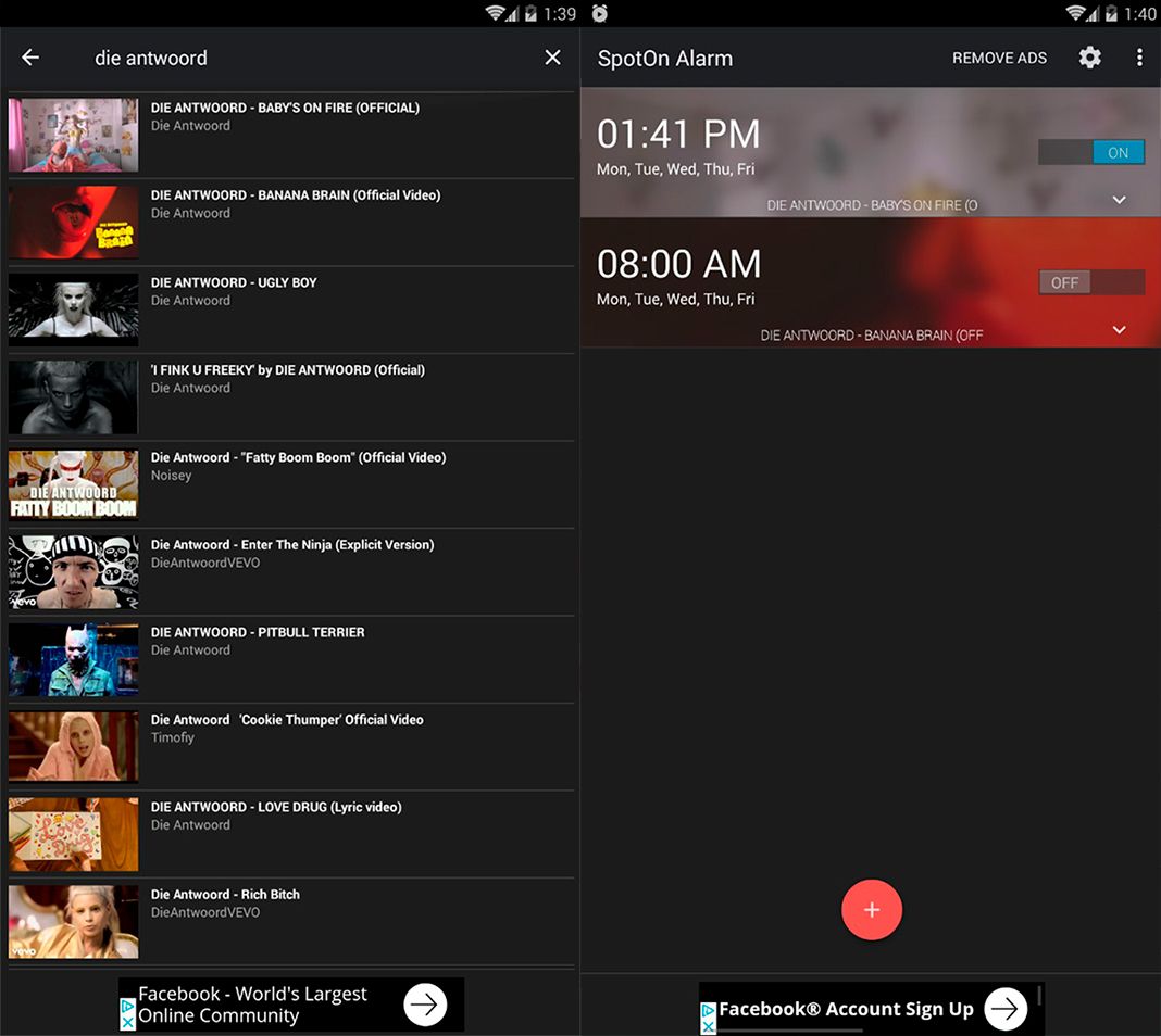 spoton alarm for youtube screenshot