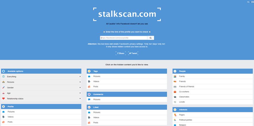 Facebook Stalkscan