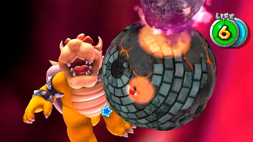 Super Mario Galaxy 2 promo image showing Bowser