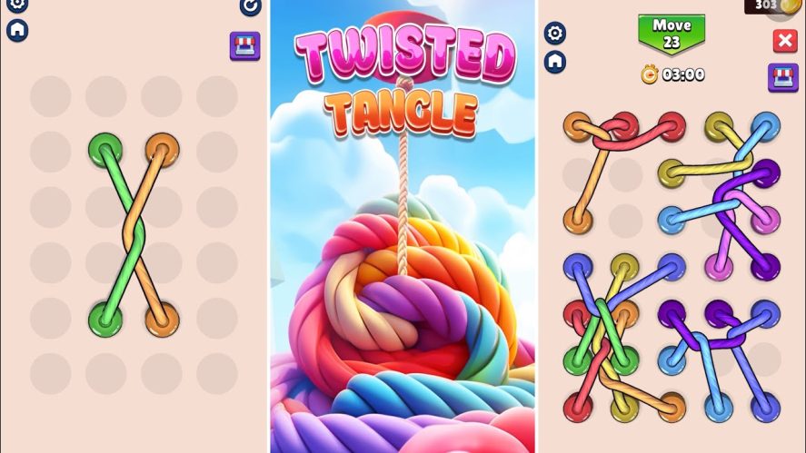 Three Twisted Tangle in-game screenshots