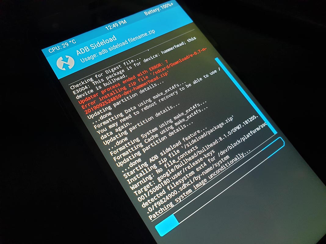twrp android e screenshot Cómo instalar /e/ en Android y no depender de los servicios de Google