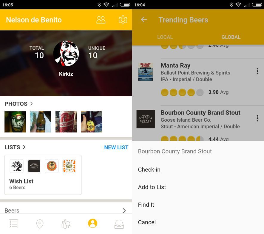 Untappd android